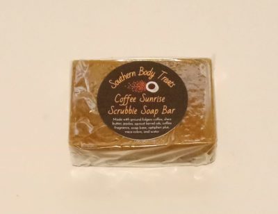 coffee body scrub soap