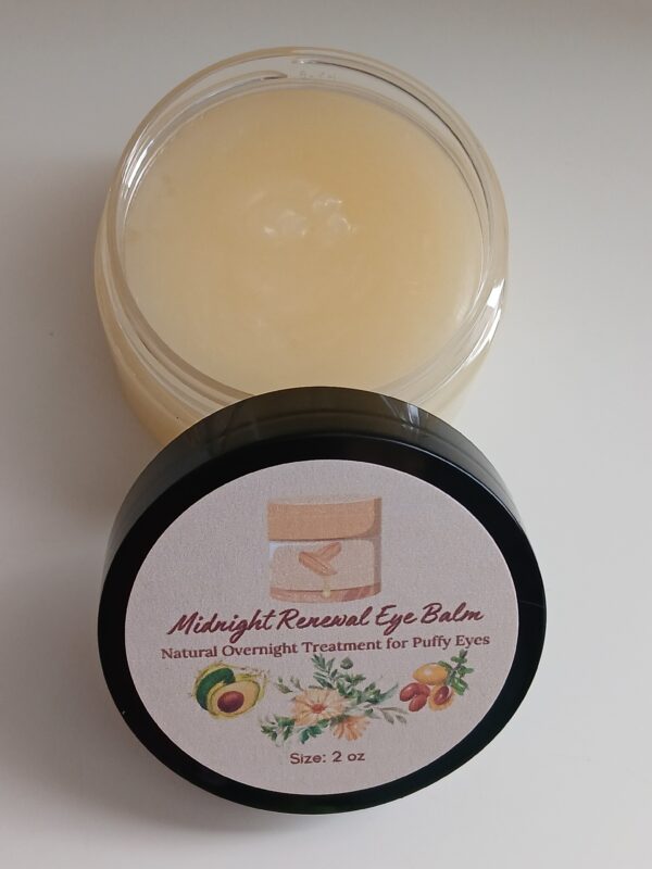 Midnight Renewal Eye Balm – All-natural overnight treatment for tired, puffy eyes with avocado oil and calendula