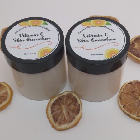 All natural Citrus Sunrise Glow Cream with mango butter avocado oil and blood orange scent perfect for radiant glowing skin