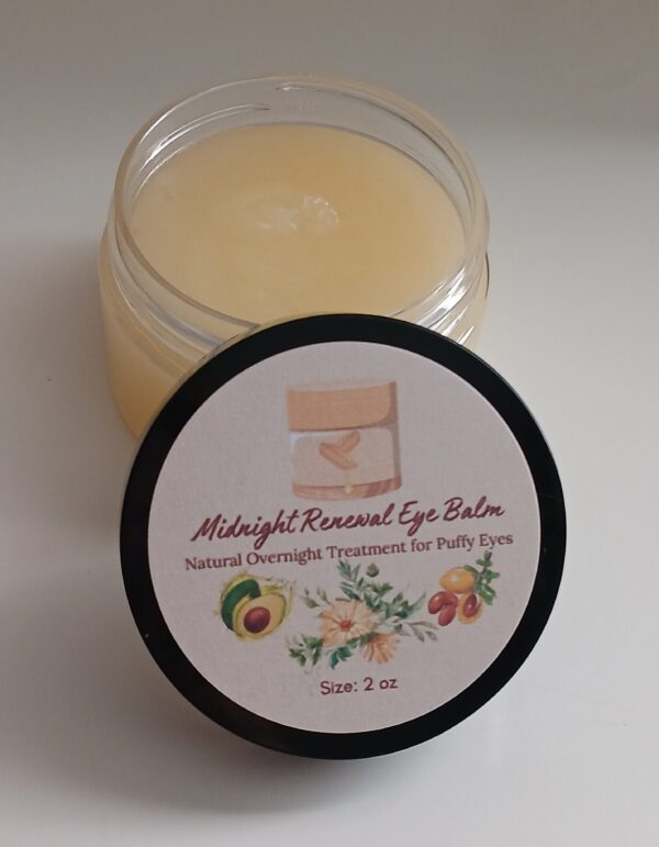 Midnight Renewal Eye Balm – All-natural overnight treatment for tired, puffy eyes with avocado oil and calendula