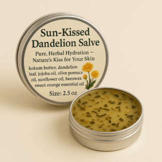 sun kissed dandelion salve and healing skin balm by luxe radiant roots skincare