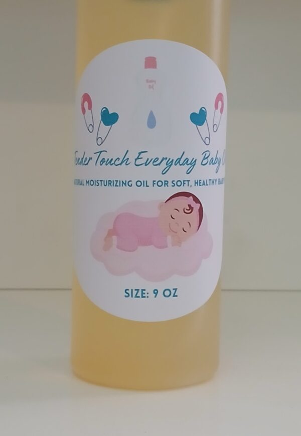 Pure Care, Naturally. Tender Touch Baby Oil – because your baby deserves the best.