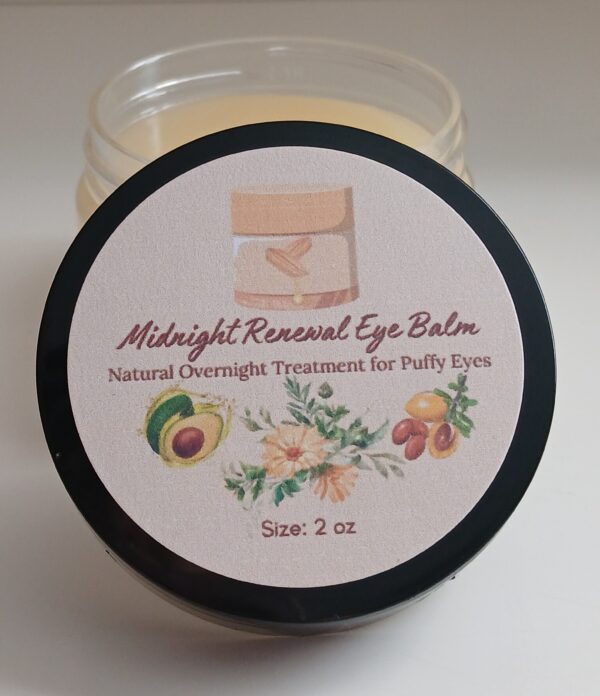 Midnight Renewal Eye Balm – All-natural overnight treatment for tired, puffy eyes with avocado oil and calendula