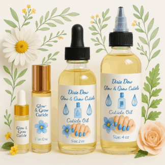 dixie dew glow grow cuticle oil blend by luxe radiant roots skincare