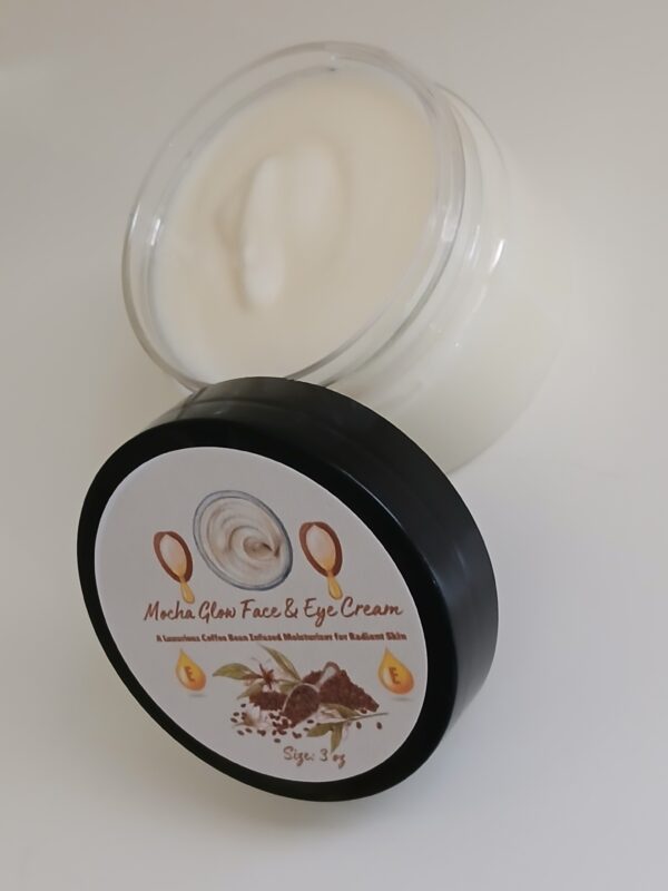 Mocha Glow Face & Eye Cream - Natural Coffee Bean Moisturizer