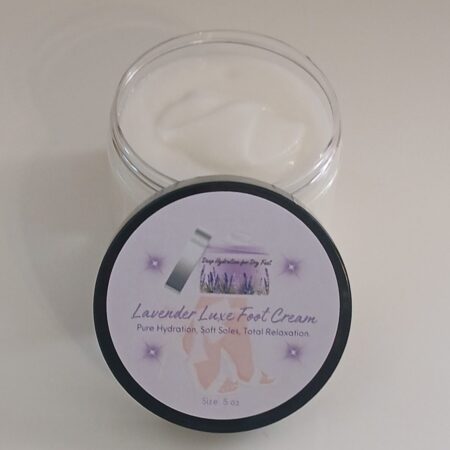 Lavender Luxe Foot Cream – All-Natural, Moisturizing Foot Cream with Cocoa Butter, Argan Oil, and Lavender for Dry, Cracked Feet