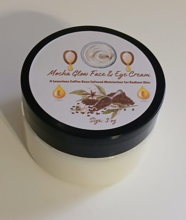 Mocha Glow Face & Eye Cream - Natural Coffee Bean Moisturizer