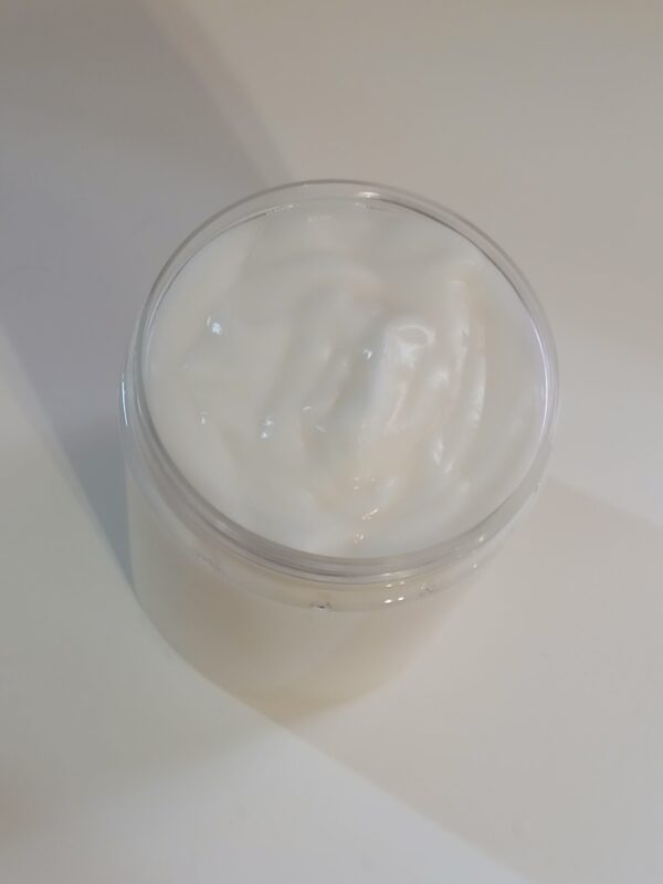 Pure Comfort Baby Cream by Southern Homemadeables, all-natural and non-toxic baby lotion with sweet almond oil, shea butter, and cocoa butter, for soft, nourished baby skin.