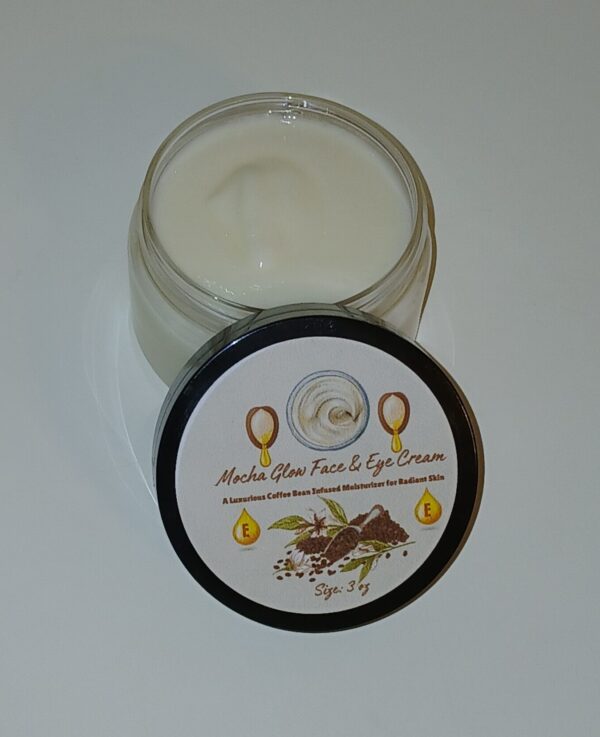 Mocha Glow Face & Eye Cream - Natural Coffee Bean Moisturizer