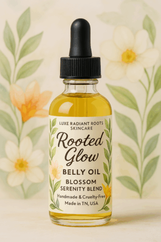 blossom serenity blend of rooted glow belly oil