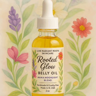 mama moonlight blend of rooted glow belly oil