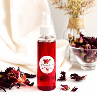 petal essence face mist and toner with rose water by luxe radiant roots skincare