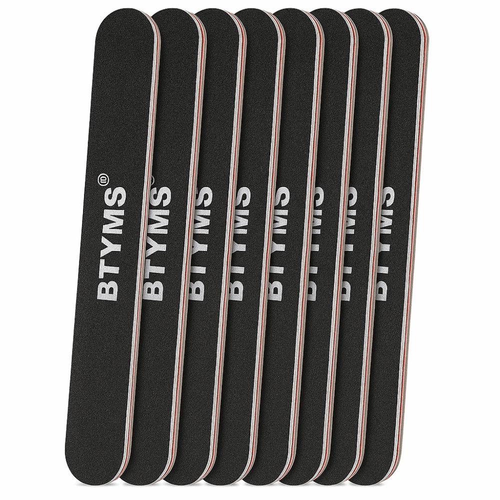 black nail file durable and 180 grit for nails and at home nail care