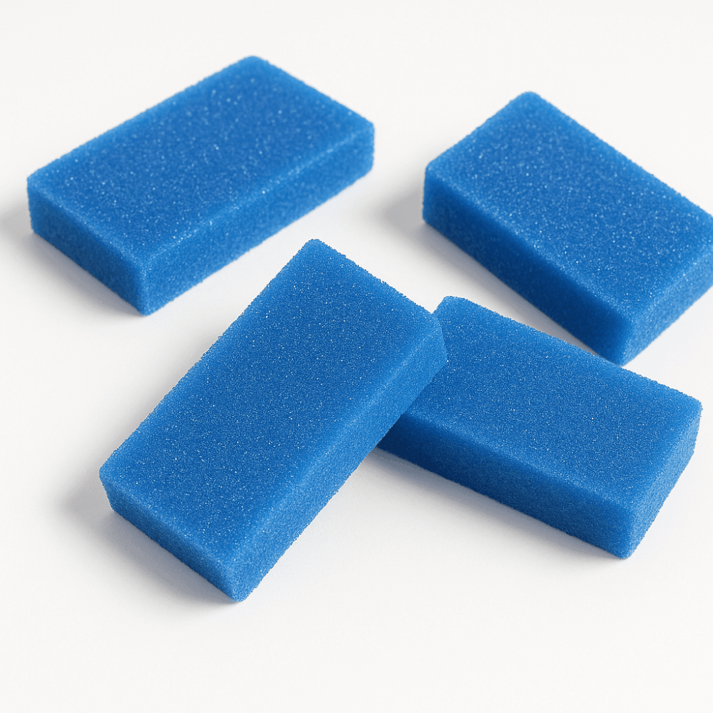 blue pumice pads for rough feet and pedicures