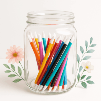 color cuticle pushers with slanted tip head for nails