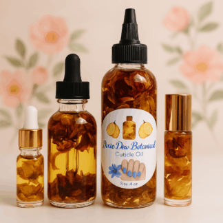 dixie dew botanical bloom cuticle oil for nails by luxe radiant roots skincare