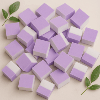 mini purple nail buffers for manicures and self care