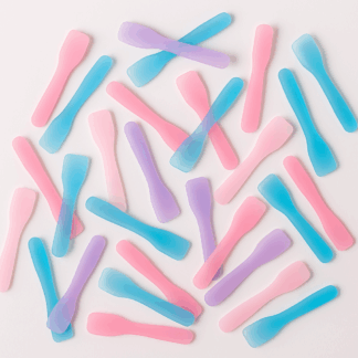 plastic color beauty spatulas for body scrubs and soaking salts