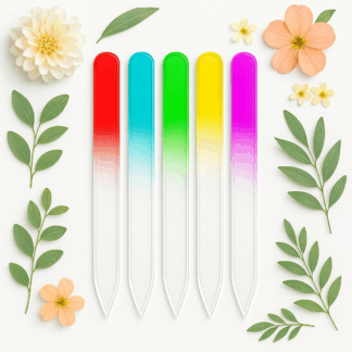 prism glow glass nail file