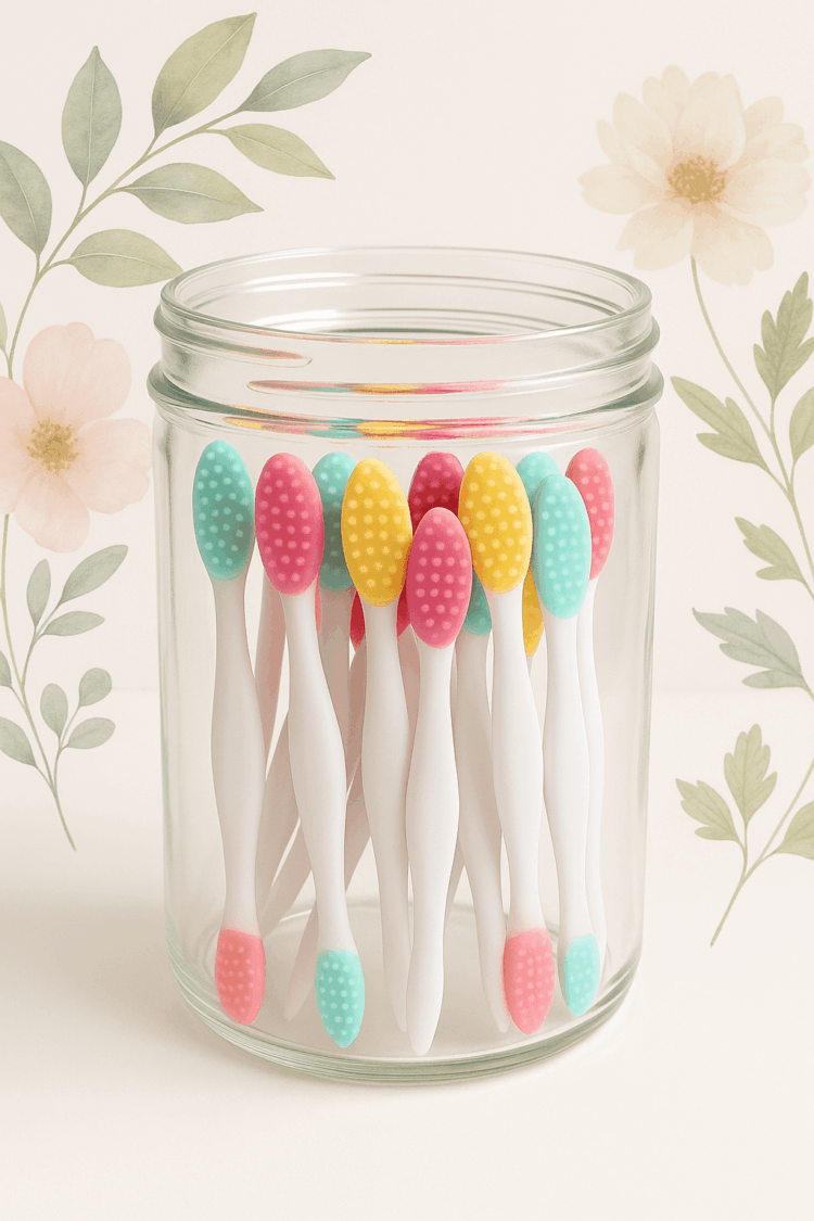 silicone lip brush scrub for face and beauty care