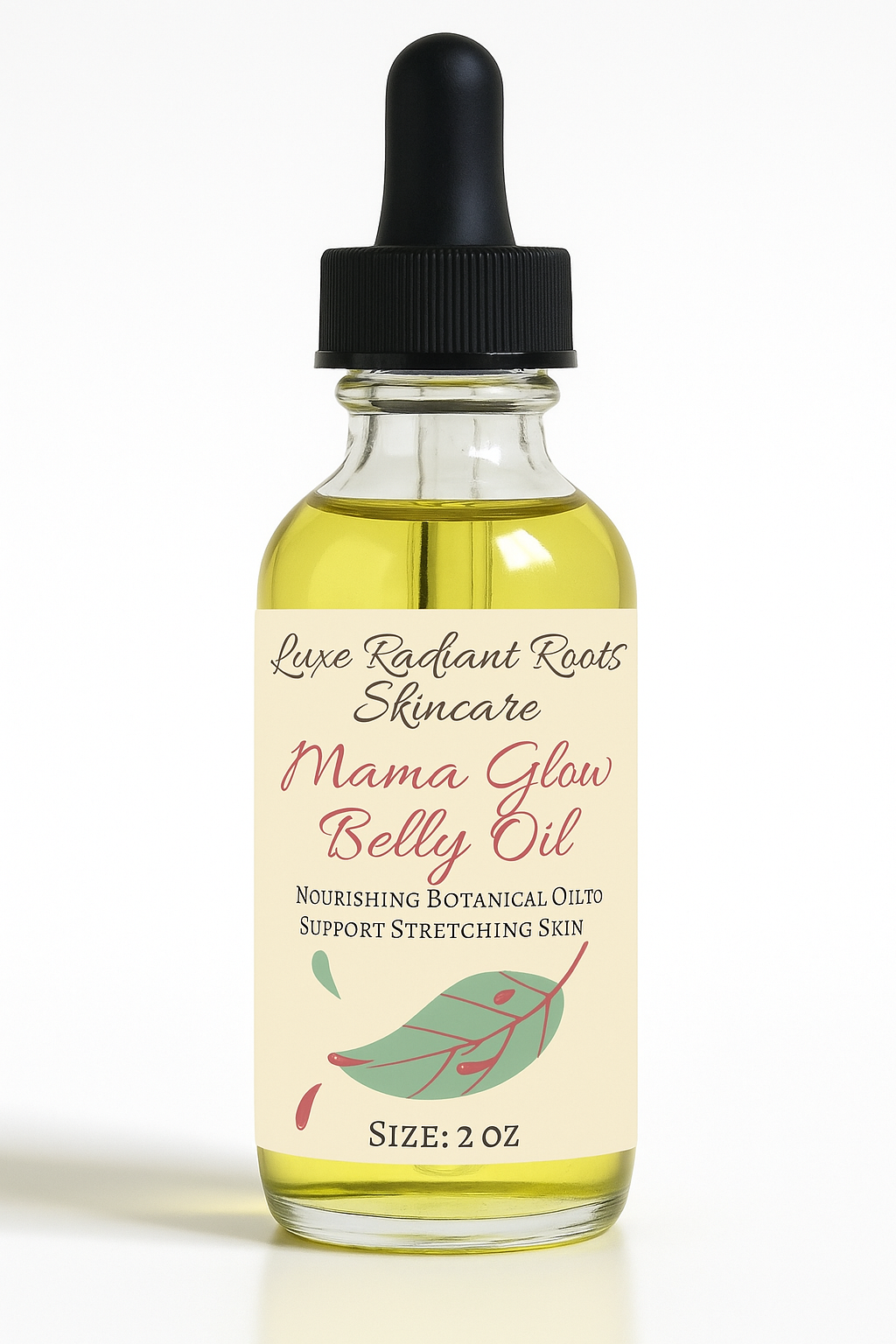 mama glow belly oil – nourishing belly oil for stretching skin